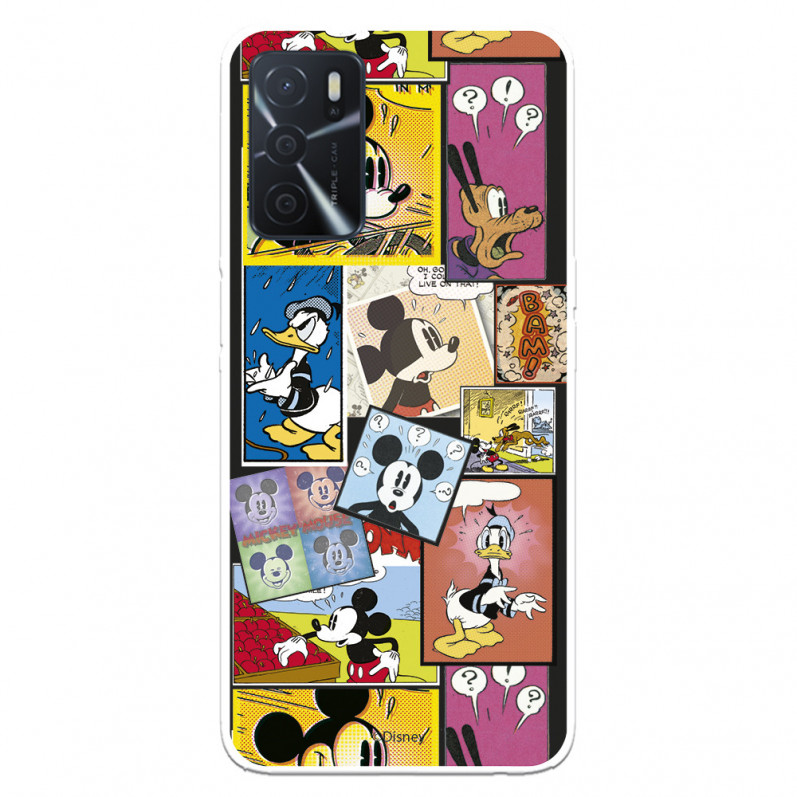 Hülle für Oppo A16 Offizielle Disney Mickey Comics - Disney Classics