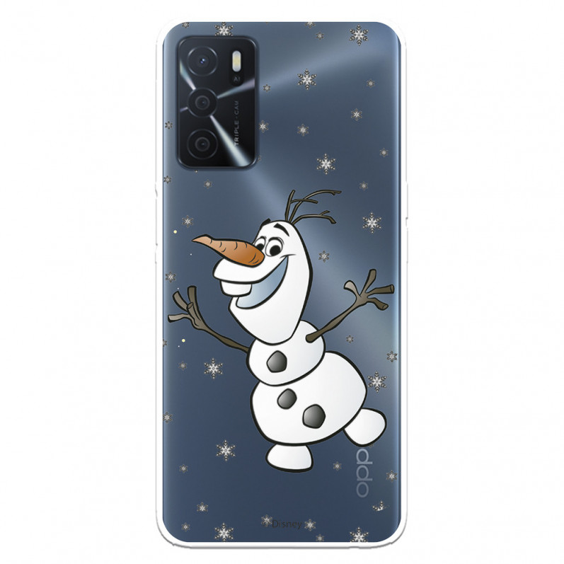 Hülle für Oppo A16 Offizielles Disney Olaf Transparent - Frozen