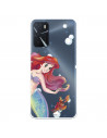 Hülle für Oppo A16 Offizielles Disney Ariel und Sébastien Bubbles - Die kleine Meerjungfrau