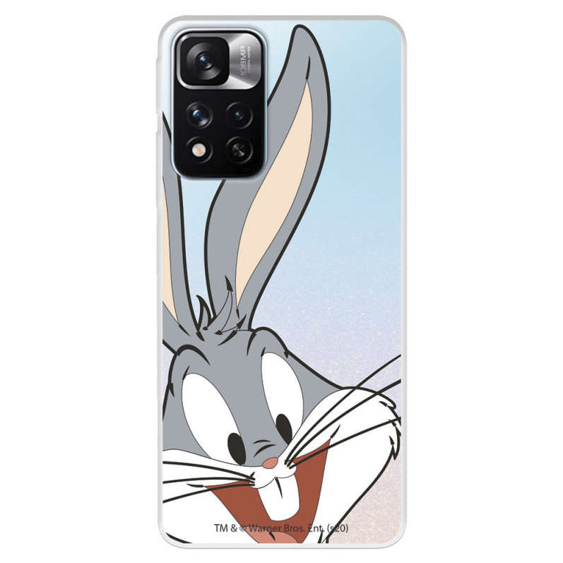 Hülle für Xiaomi Redmi Note 11 Offizielle Warner Bros Bugs Bunny transparente Silhouette - Looney Tunes