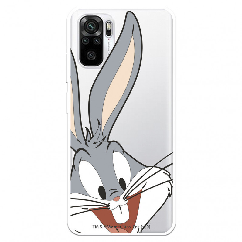 Hülle für Xiaomi Redmi Note 10S Offizielle Warner Bros Bugs Bunny transparente Silhouette - Looney Tunes