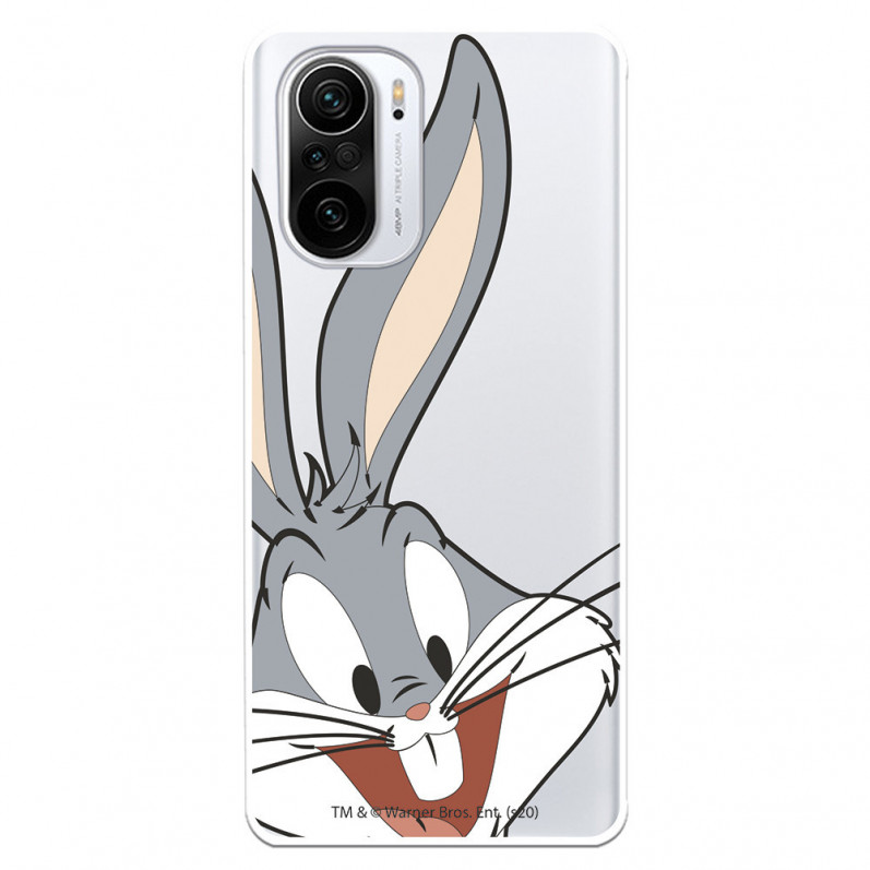 Hülle für Xiaomi Poco F3 Offizielle Warner Bros Bugs Bunny transparente Silhouette - Looney Tunes