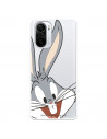 Hülle für Xiaomi Poco F3 Offizielle Warner Bros Bugs Bunny transparente Silhouette - Looney Tunes