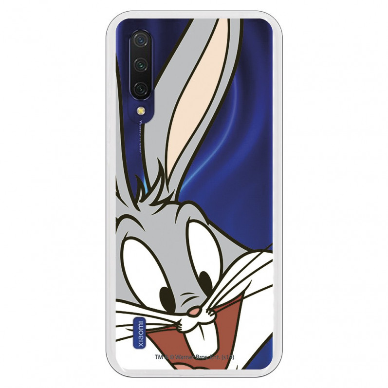 Hülle für Xiaomi Mi 9 Lite Offizielle Warner Bros Bugs Bunny transparente Silhouette - Looney Tunes