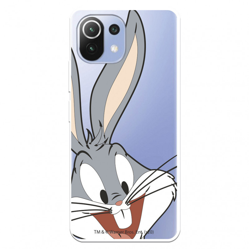 Hülle für Xiaomi Mi 11 Lite Offizielle Warner Bros Bugs Bunny transparente Silhouette - Looney Tunes