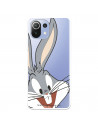 Hülle für Xiaomi Mi 11 Lite Offizielle Warner Bros Bugs Bunny transparente Silhouette - Looney Tunes