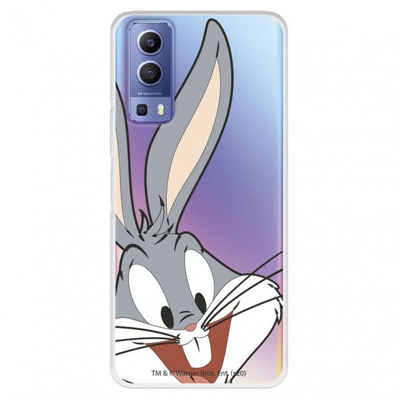 Hülle für Vivo Y72 5G Offizielle Warner Bros Bugs Bunny transparente Silhouette - Looney Tunes