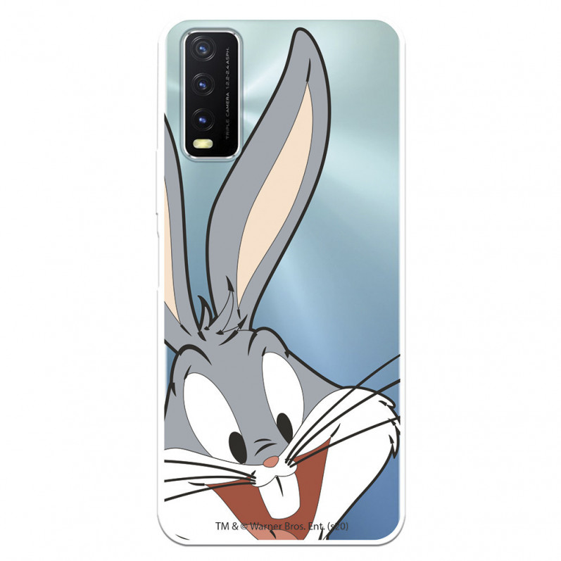 Hülle für VIVO Y20S Offizielle Warner Bros Bugs Bunny transparente Silhouette - Looney Tunes