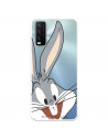 Hülle für VIVO Y20S Offizielle Warner Bros Bugs Bunny transparente Silhouette - Looney Tunes