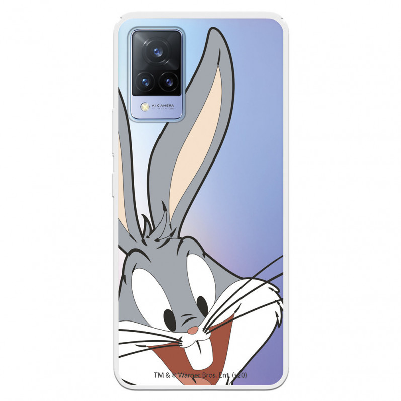 Hülle für Vivo V21 5G Offizielle Warner Bros Bugs Bunny transparente Silhouette - Looney Tunes