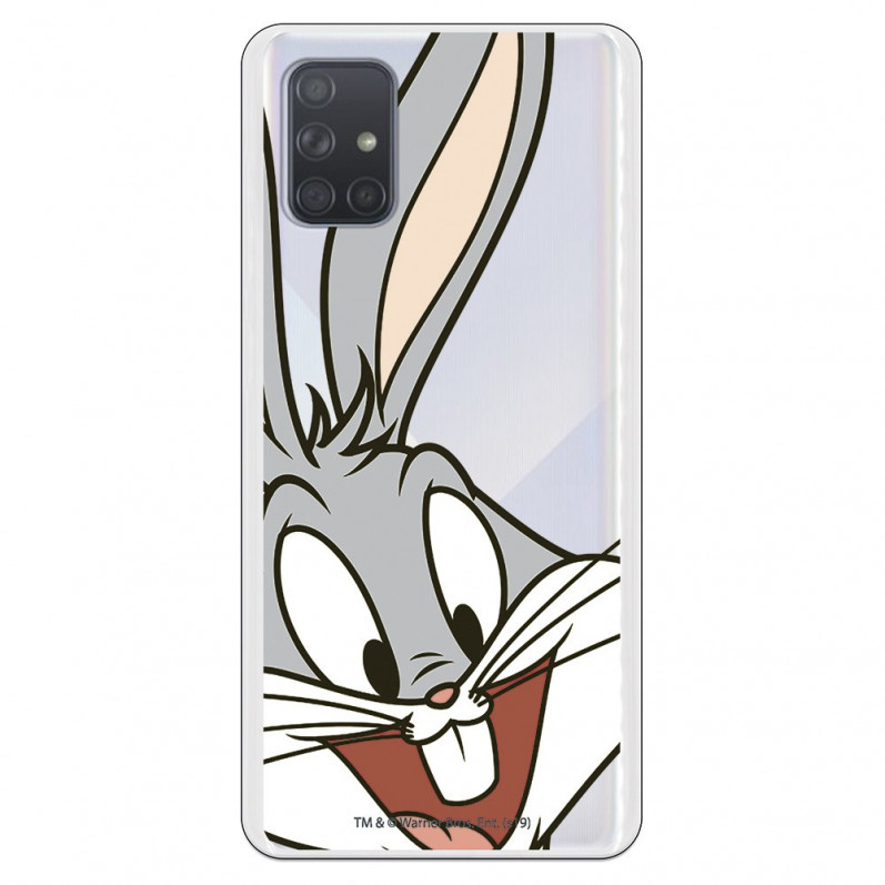 Offizielle Warner Bros Bugs Bunny Transparente Silhouette Samsung Galaxy A71 Hülle – Looney Tunes