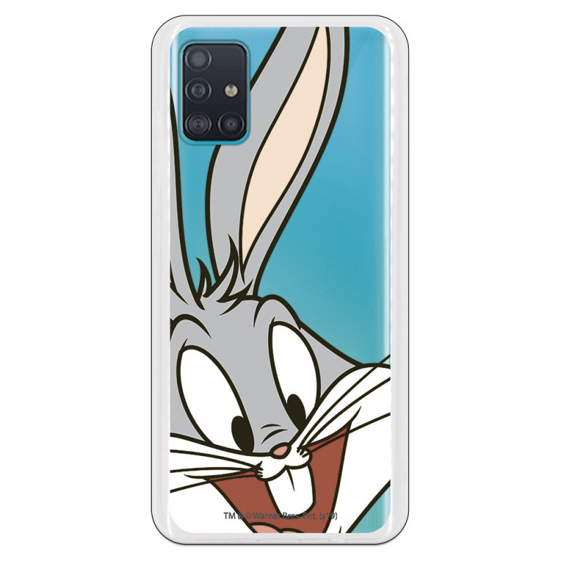 Offizielle Warner Bros Bugs Bunny transparente Silhouette-Hülle für Samsung Galaxy A51 – Looney Tunes