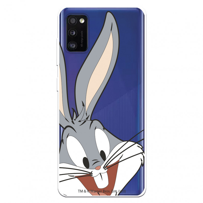 Offizielle Warner Bros Bugs Bunny Transparente Silhouette Samsung Galaxy A41 Hülle – Looney Tunes