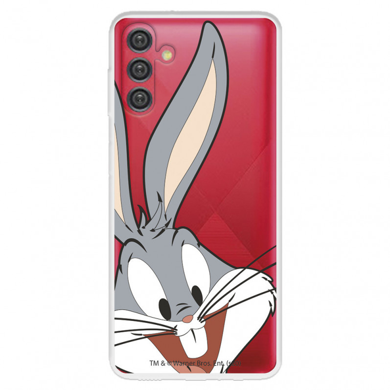 Offizielle Warner Bros Bugs Bunny Silhouette Transparente Samsung Galaxy A13 5G Hülle – Looney Tunes