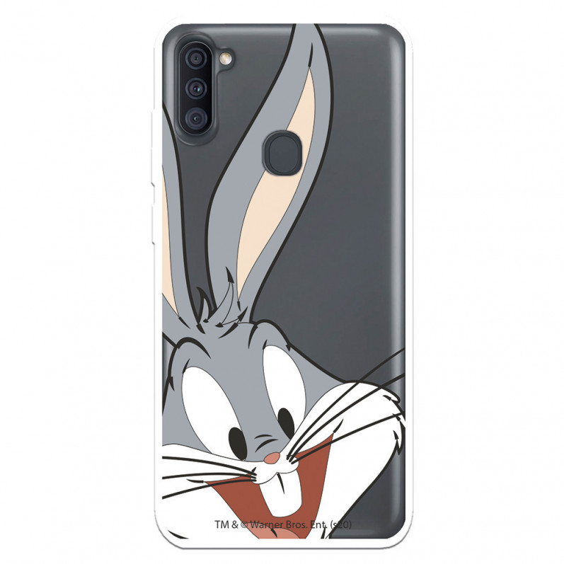 Offizielle Warner Bros Bugs Bunny Transparente Silhouette Samsung Galaxy A11 Hülle – Looney Tunes