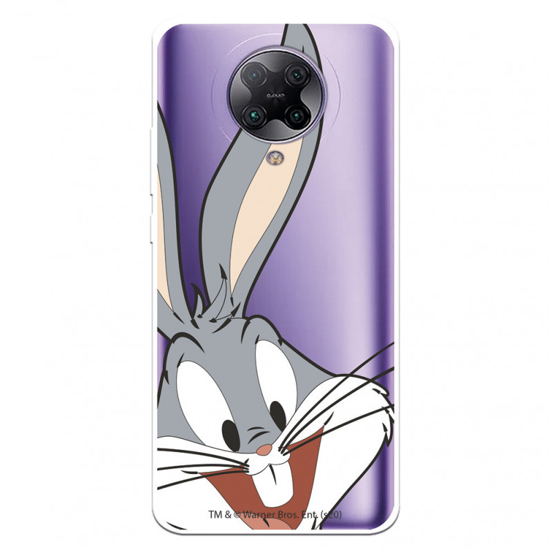 Offizielle Warner Bros Bugs Bunny Transparente Silhouette Pocophone F2 Pro Hülle – Looney Tunes