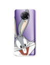 Offizielle Warner Bros Bugs Bunny Transparente Silhouette Pocophone F2 Pro Hülle – Looney Tunes
