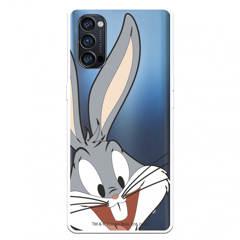 Hülle für Oppo Reno 4 Pro Offizielle Warner Bros Bugs Bunny Transparente Silhouette - Looney Tunes