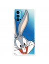 Hülle für Oppo Reno 4 Offizielle Warner Bros Bugs Bunny transparente Silhouette - Looney Tunes