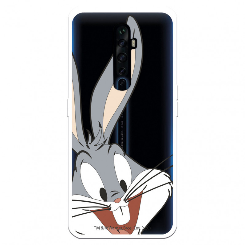 Hülle für Oppo Reno 2Z Offizielle Warner Bros Bugs Bunny transparente Silhouette - Looney Tunes