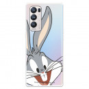 Hülle für Oppo Find X3 Neo Offizielle Warner Bros Bugs Bunny transparente Silhouette – Looney Tunes