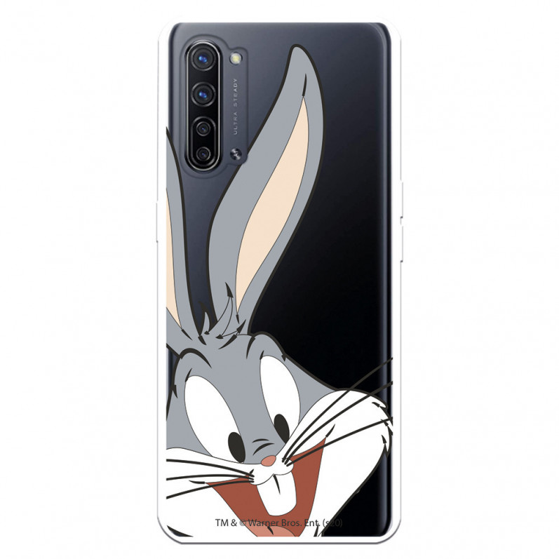 Hülle für Oppo Find X2 Neo Offizielle Warner Bros Bugs Bunny transparente Silhouette – Looney Tunes