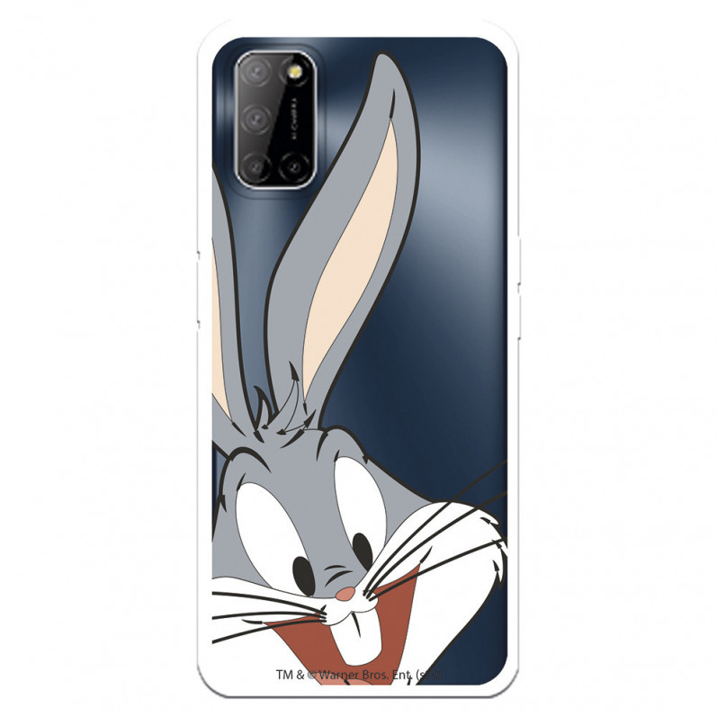 Hülle für Oppo A92 Offizielle Warner Bros Bugs Bunny transparente Silhouette - Looney Tunes