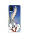 Hülle für Oppo A55 4G Offizielle Warner Bros Bugs Bunny transparente Silhouette - Looney Tunes