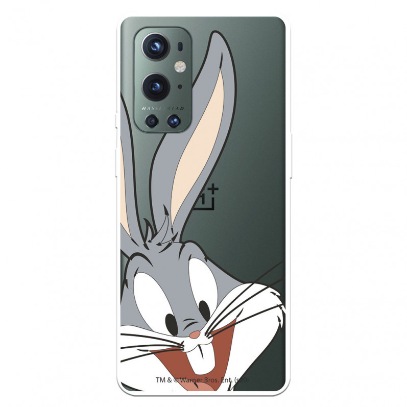 Offizielle Warner Bros Bugs Bunny Silhouette Clear OnePlus 9 Pro Hülle – Looney Tunes