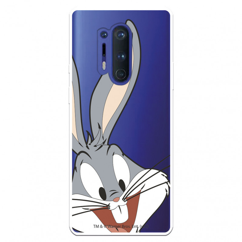 Offizielle Warner Bros Bugs Bunny Silhouette Transparent OnePlus 8 Pro Hülle – Looney Tunes