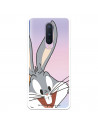 Offizielle Warner Bros Bugs Bunny Silhouette Clear OnePlus 8 Hülle – Looney Tunes