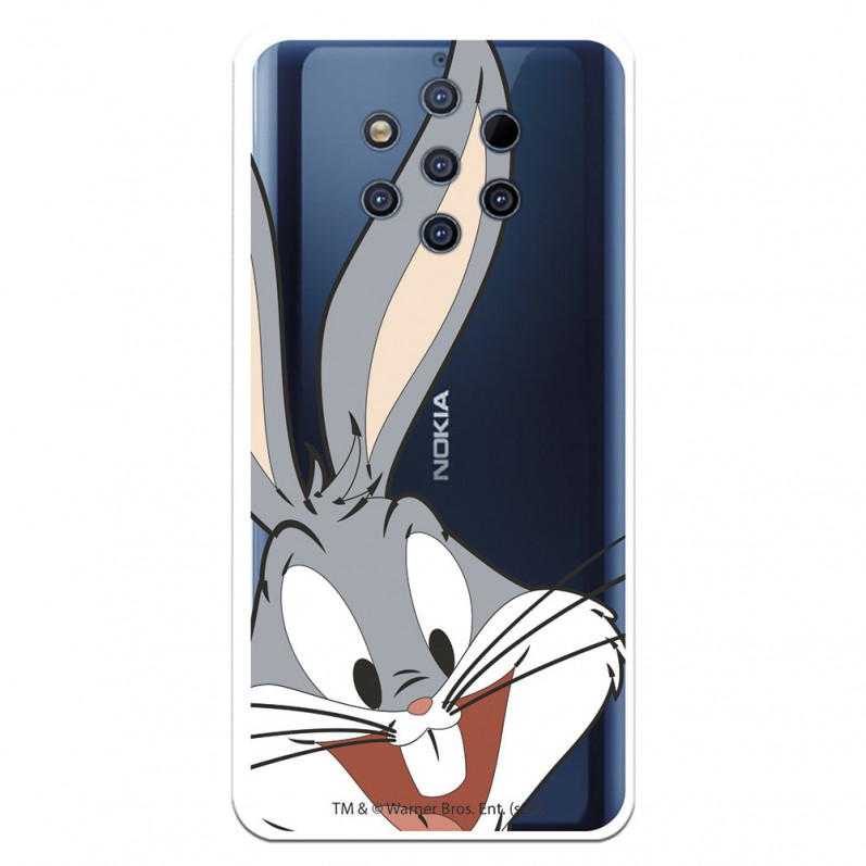 Offizielle Warner Bros Bugs Bunny Silhouette durchsichtige Nokia 9 Hülle – Looney Tunes