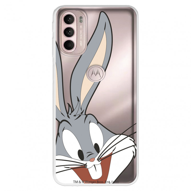 Offizielle Warner Bros Bugs Bunny Klare Silhouette Motorola Moto G41 Hülle – Looney Tunes