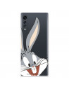 Offizielle Warner Bros Bugs Bunny Silhouette transparente LG Velvet 5G Hülle – Looney Tunes