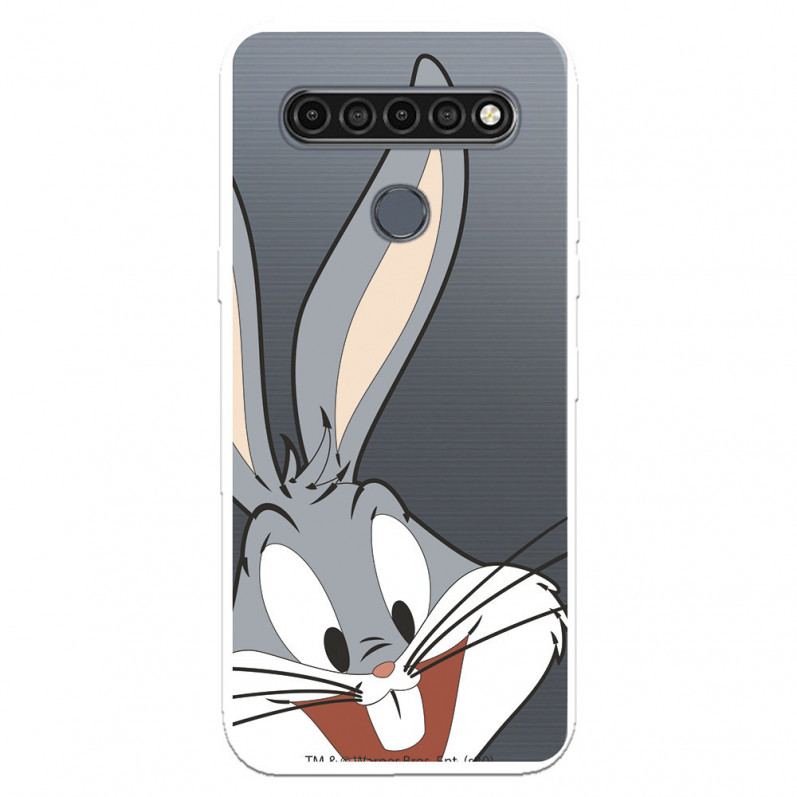 Offizielle Warner Bros Bugs Bunny Silhouette Klarsichthülle für LG K61 – Looney Tunes