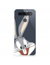 Offizielle Warner Bros Bugs Bunny Silhouette Klarsichthülle für LG K51S – Looney Tunes