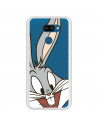 Offizielle Warner Bros Bugs Bunny transparente Silhouette-Hülle für LG K40S – Looney Tunes
