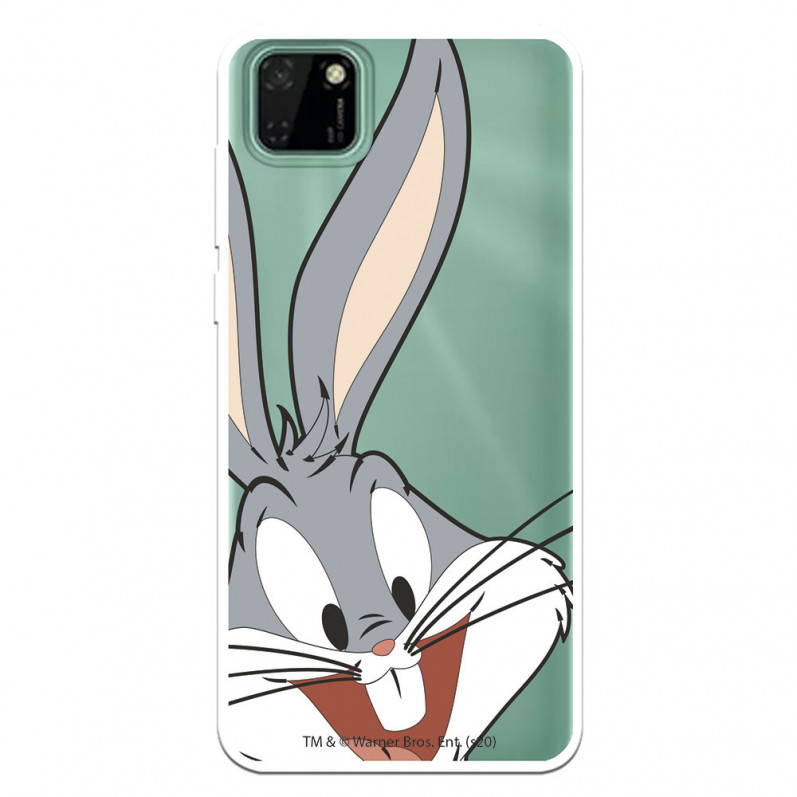 Offizielle Warner Bros Bugs Bunny Silhouette Clear Huawei Y5p Hülle – Looney Tunes