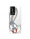 Offizielle Warner Bros Bugs Bunny Silhouette Clear Huawei P40 Pro Plus Hülle – Looney Tunes