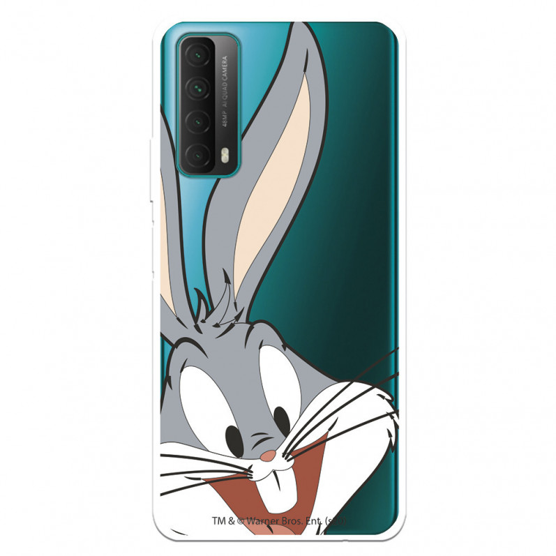 Huawei P Smart 2021 Offizielle Warner Bros Bugs Bunny Transparente Silhouette-Hülle – Looney Tunes