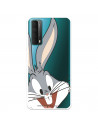 Huawei P Smart 2021 Offizielle Warner Bros Bugs Bunny Transparente Silhouette-Hülle – Looney Tunes