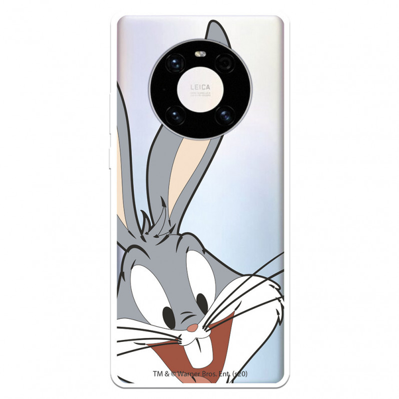 Offizielle Warner Bros Bugs Bunny Silhouette Clear Huawei Mate 40 Pro Hülle – Looney Tunes