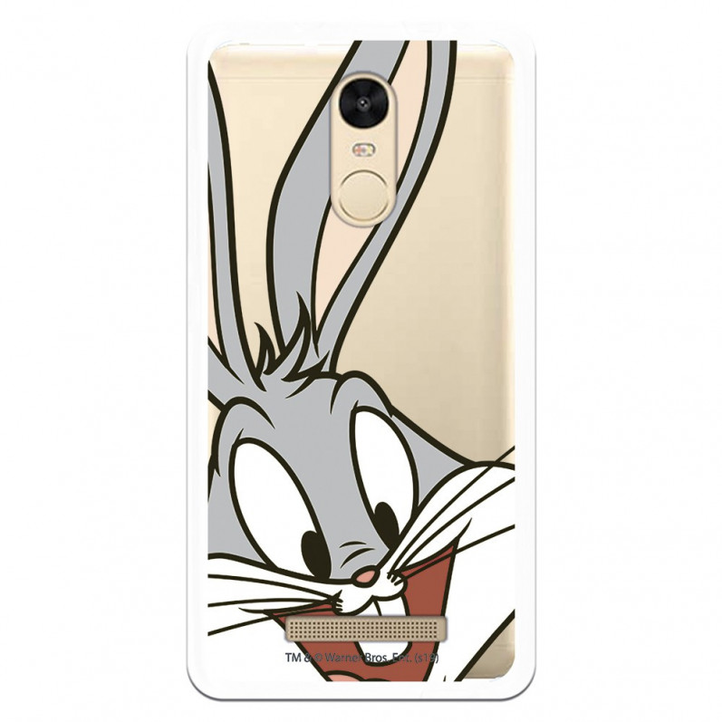 Offizielle Warner Bros Bugs Bunny Transparente Hülle für Xiaomi Redmi Note 3 - Looney Tunes