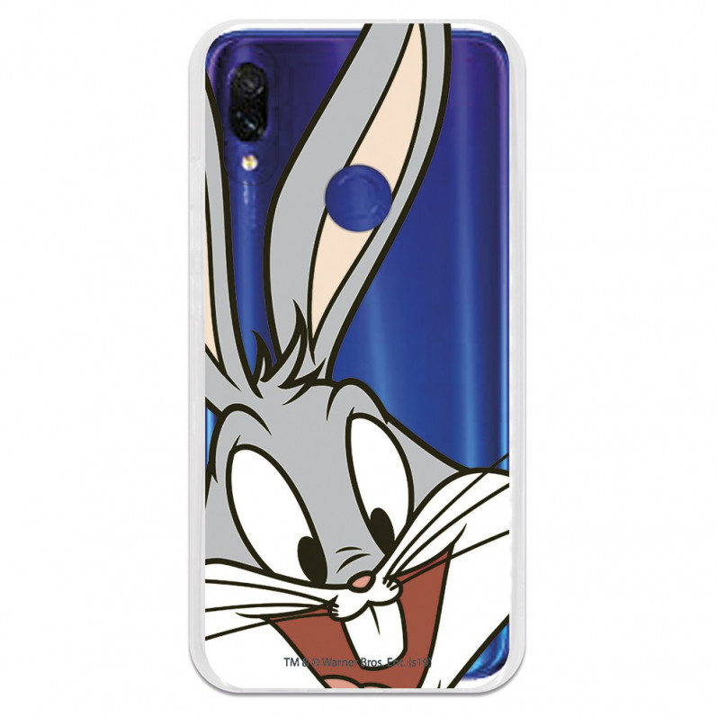 Offizielle Warner Bros Bugs Bunny Transparente Hülle für Xiaomi Redmi 7 – Looney Tunes