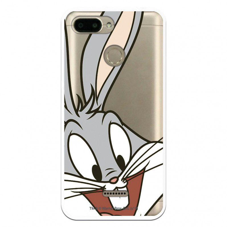 Offizielle Warner Bros Bugs Bunny Transparente Hülle für Xiaomi Redmi 6 – Looney Tunes