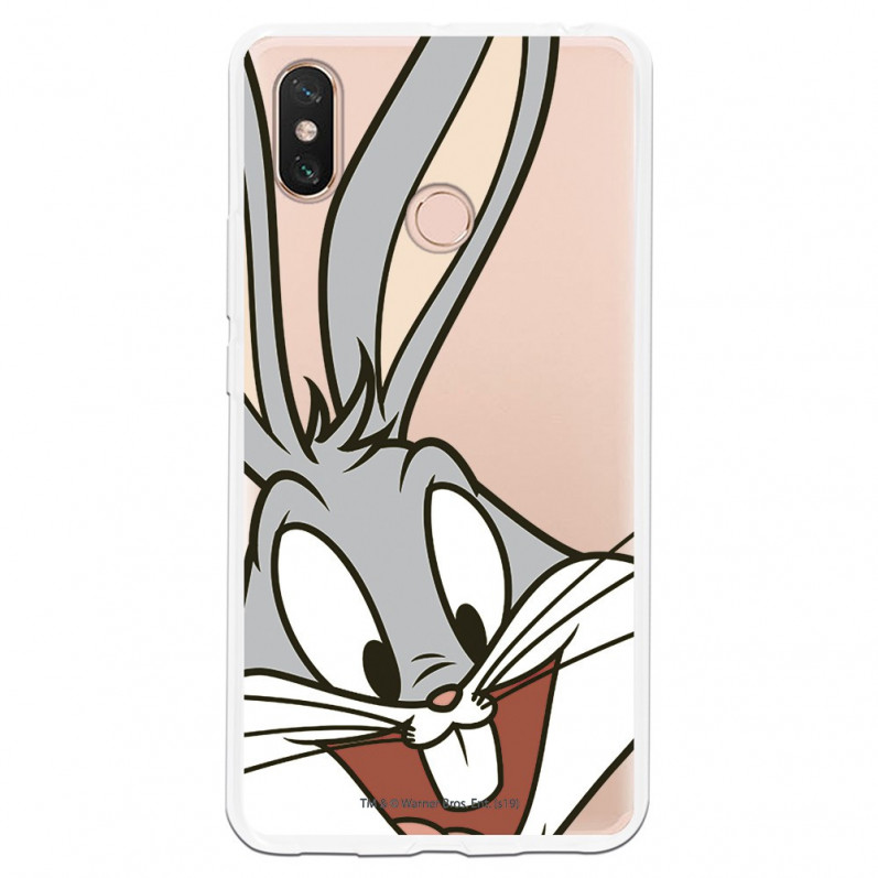 Offizielle Warner Bros Bugs Bunny Transparente Hülle für Xiaomi Mi Max 3 – Looney Tunes