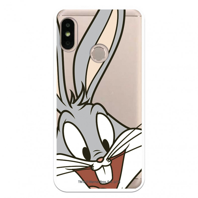 Offizielle Warner Bros Bugs Bunny Transparente Hülle für Xiaomi Mi A2 Lite – Looney Tunes