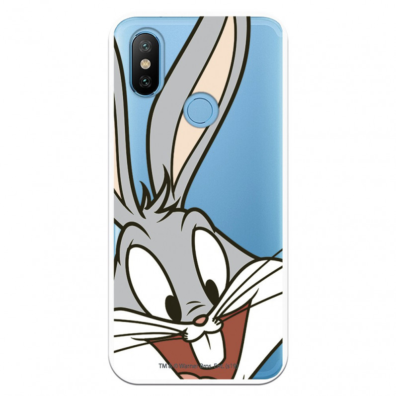 Offizielle Warner Bros Bugs Bunny Transparente Hülle für Xiaomi Mi A2 – Looney Tunes