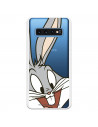 Offizielle Warner Bros Bugs Bunny Transparente Hülle für Samsung Galaxy S10 – Looney Tunes