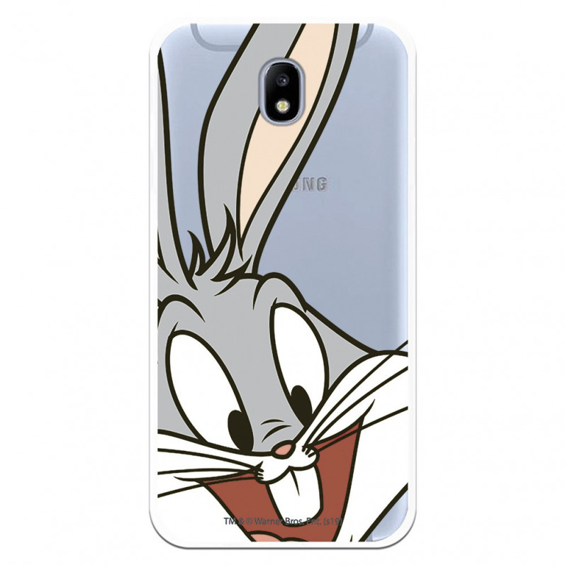 Offizielle Warner Bros Bugs Bunny Transparente Hülle für Samsung Galaxy J7 2017 Européen – Looney Tunes